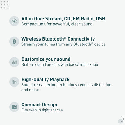 Panasonic SCPM700 80W Bluetooth Compact Stereo System