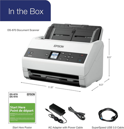 Epson DS-870 High-Speed Duplex Document Scanner