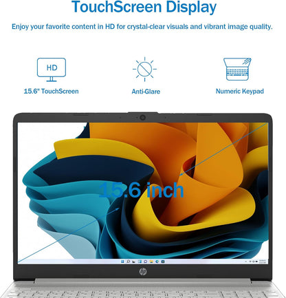 HP i3 15.6" Touchscreen Laptop with Accessories