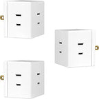 GE 54768 3-Outlet Polarized Wall Tap Adapter