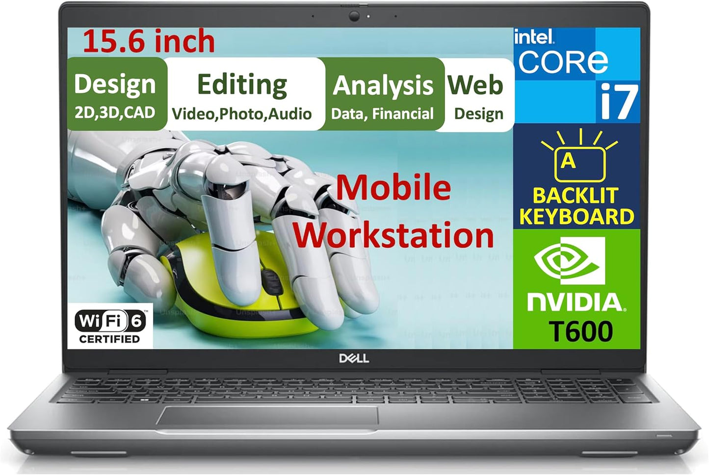 Dell Precision 3571: 15.6" i7 Workstation Laptop