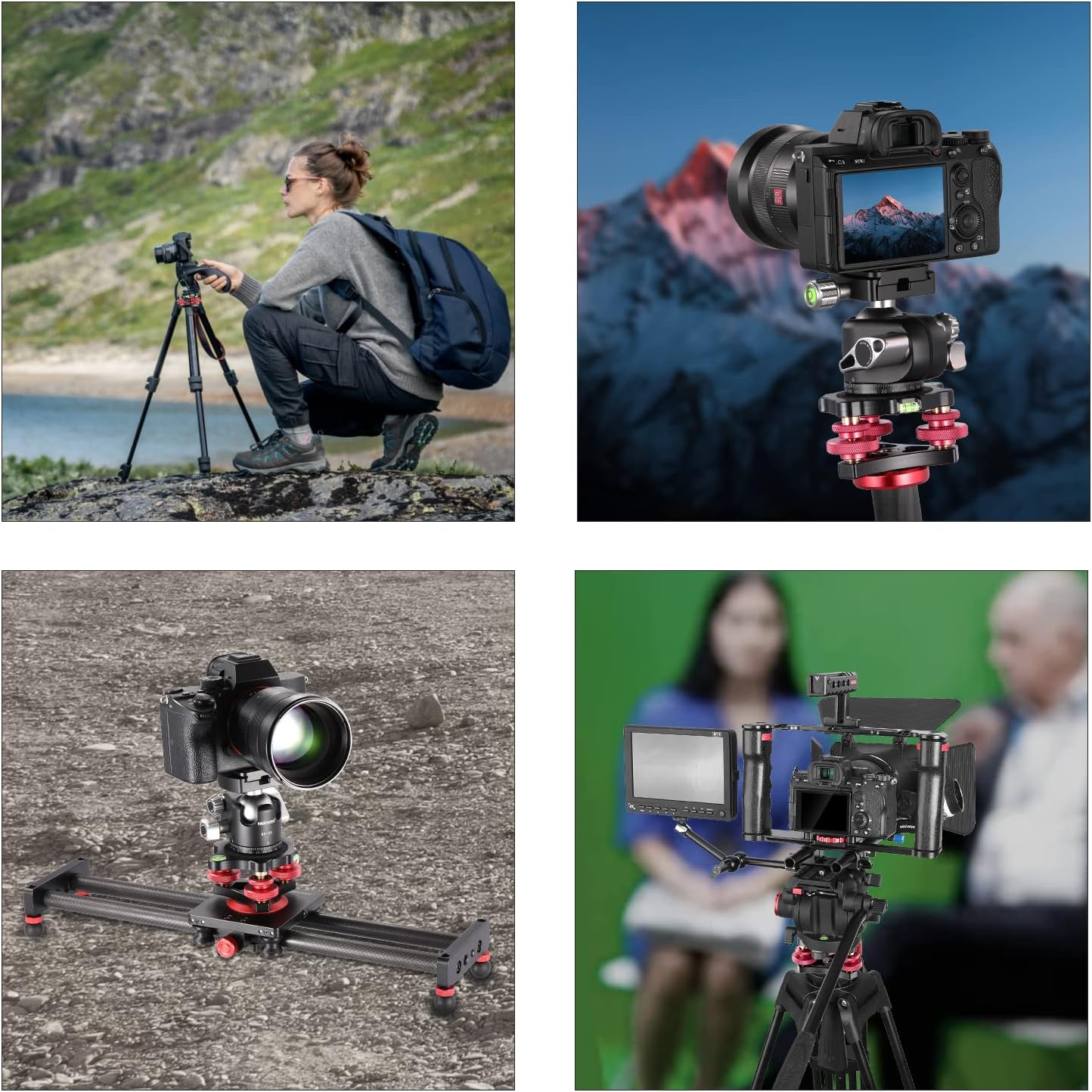 NEEWER LP64 Tripod Head Leveling Base Camera Leveler
