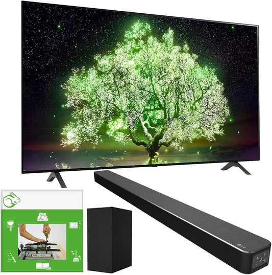 LG E29LGOLED77A1PUA 77" 4K OLED TV Soundbar Bundle