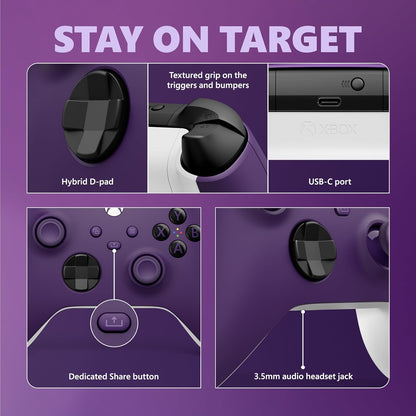 Microsoft Astral Purple Xbox Wireless Controller (Renewed)