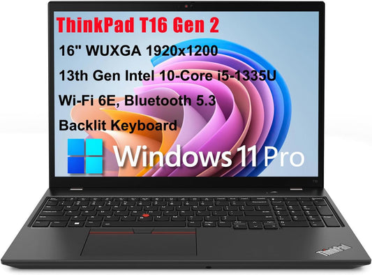 Lenovo T16 i5-1335U 16" FHD+ Business Laptop