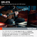 Tascam DR-07X Handheld Digital Audio Recorder