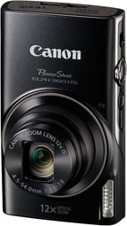 Canon ELPH 360 HS Black PowerShot Digital Camera 12x Zoom
