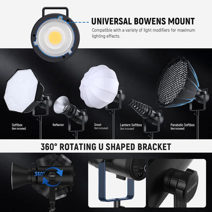 Neewer CB200B 210W LED Video Light Bi-Color 2700K-6500K