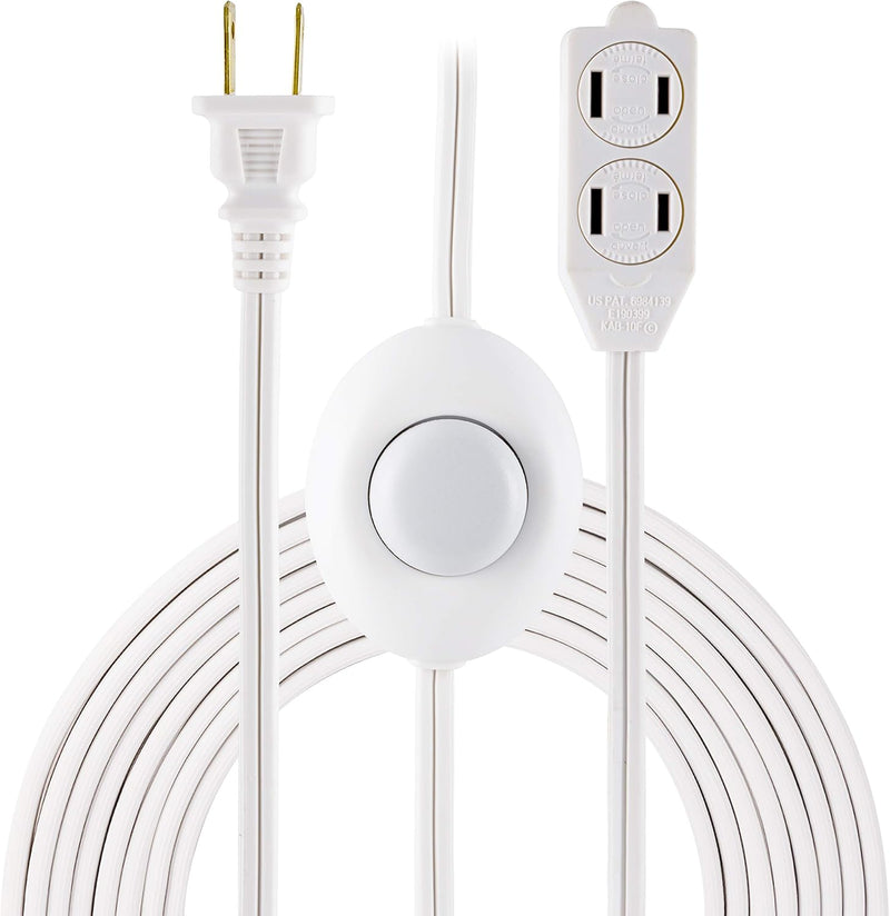 GE 39607 12ft Extension Cord with Footswitch - 3 Outlet — main product image