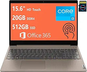Lenovo Ideapad 3 15 Touch Laptop i3 20GB RAM 512GB SSD