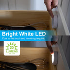 GE 25434 Wireless LED Puck Lights 2-Pack