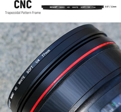 Neewer NW SERIES S 77mm Soft White 1/4 Diffusion Filter