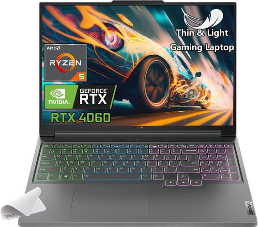 Lenovo AMD Ryzen 5 7640HS Legion Slim 5 RTX 4060 Gaming Laptop