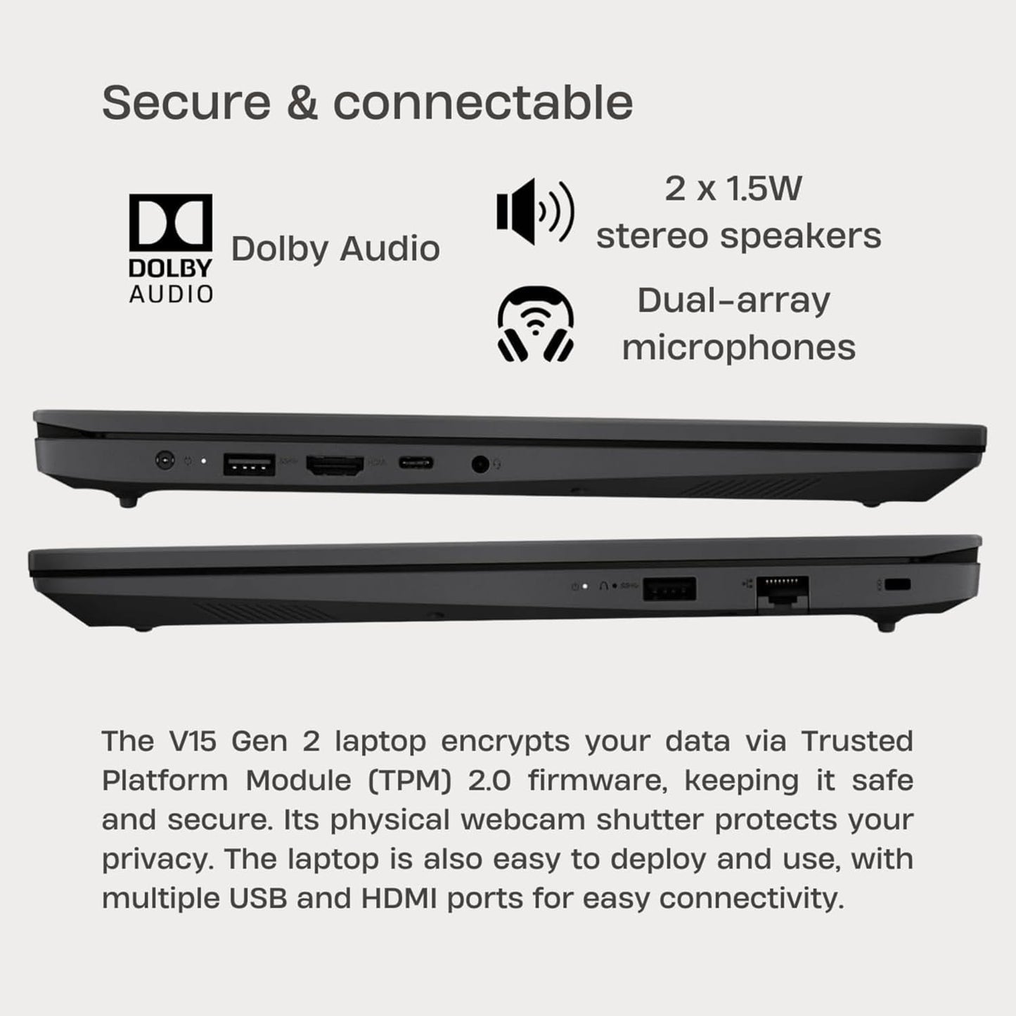 Lenovo G4 V15 Series 15.6" Laptop with 16GB RAM