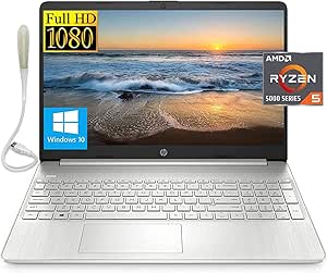 HP Laptop 15.6" FHD - Ryzen 5-5500U, 32GB RAM, 512GB SSD (Silver)