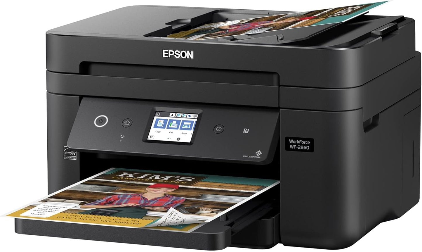 Epson C11CG28201 Workforce WF-2860 All-in-One Wireless Color Printer