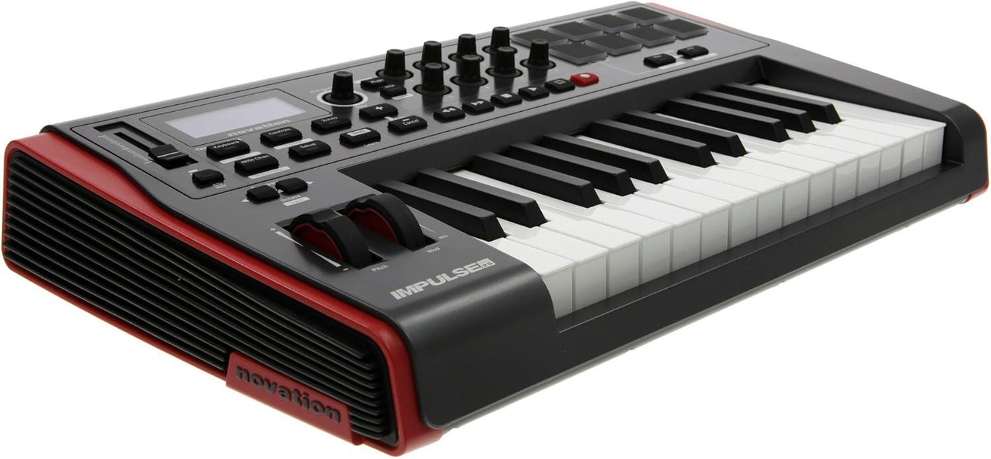 Novation AMS-IMPULSE-25 USB MIDI Controller Keyboard 25-Key