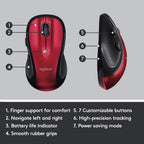 Logitech 910-004554 M510 Wireless Ergonomic Mouse