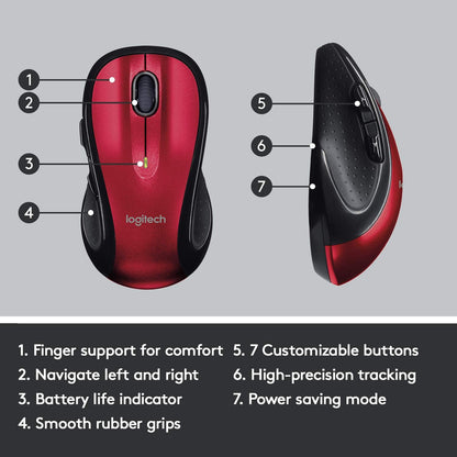 Logitech 910-004554 M510 Wireless Ergonomic Mouse