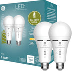 GE 93130526 LED+ Battery Backup Flashlight Bulbs 2-Pack