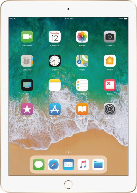 Apple iPad 5th Gen - 9.7" Gold, 128GB, WiFi (Refurbished)