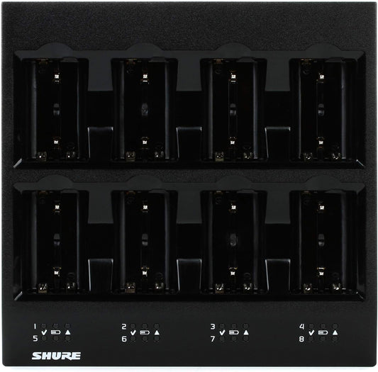 Shure SBC800-US 8-Bay Battery Charger - Rechargeable Lithium-Ion