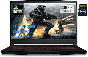 MSI GF63 Thin Gaming Laptop i5-10300H GTX 1650 WiFi6 — main product image
