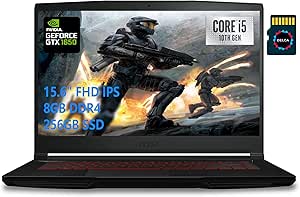 MSI GF63 Thin Gaming Laptop i5 GTX 1650 + 32GB SD