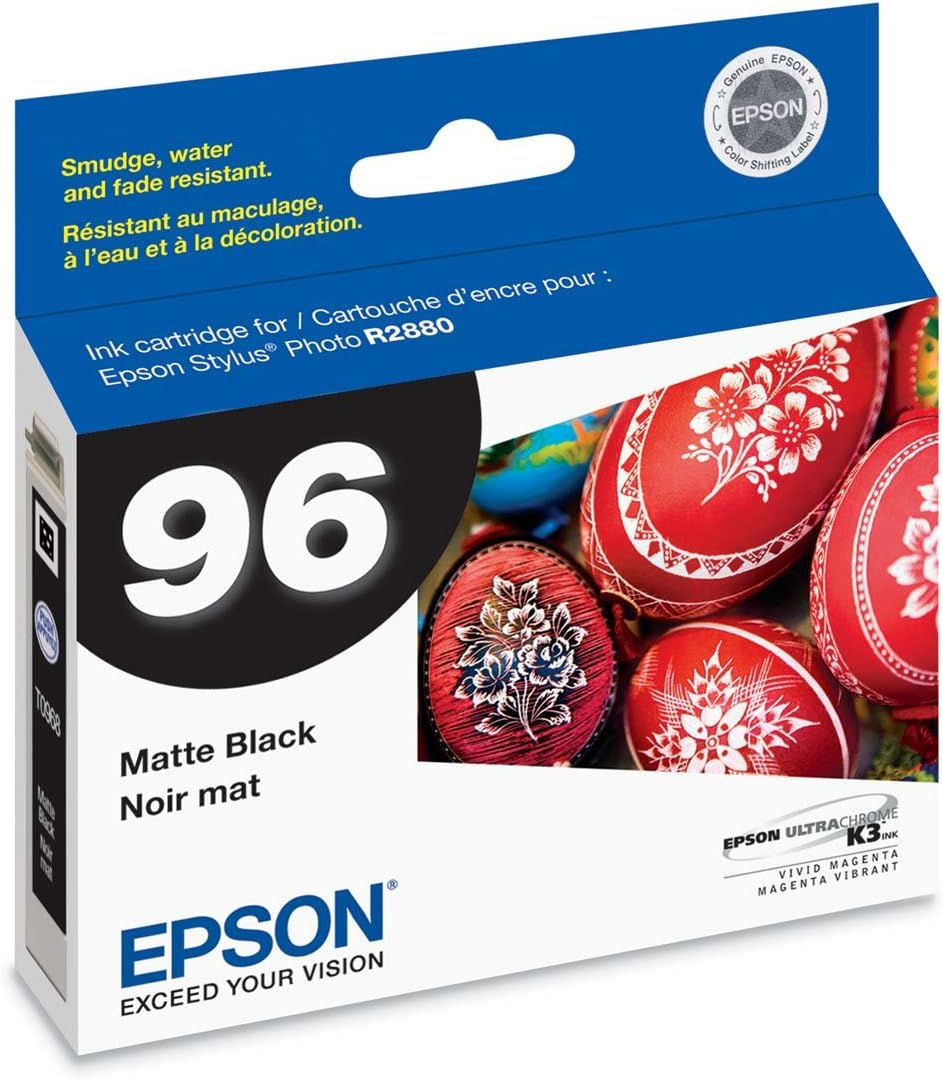 Epson t096820 UltraChrome K3 Matte Black Ink Cartridge