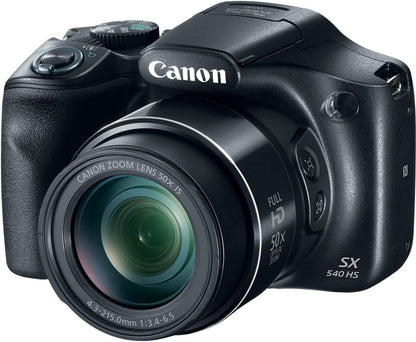 Canon SX540 HS 50x Zoom Digital Camera Bundle