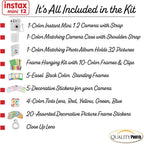 Fujifilm Mini12 Instant Camera Kit Clay White