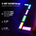 Neewer TL96RGB Handheld RGB LED Video Light Wand Magnetic