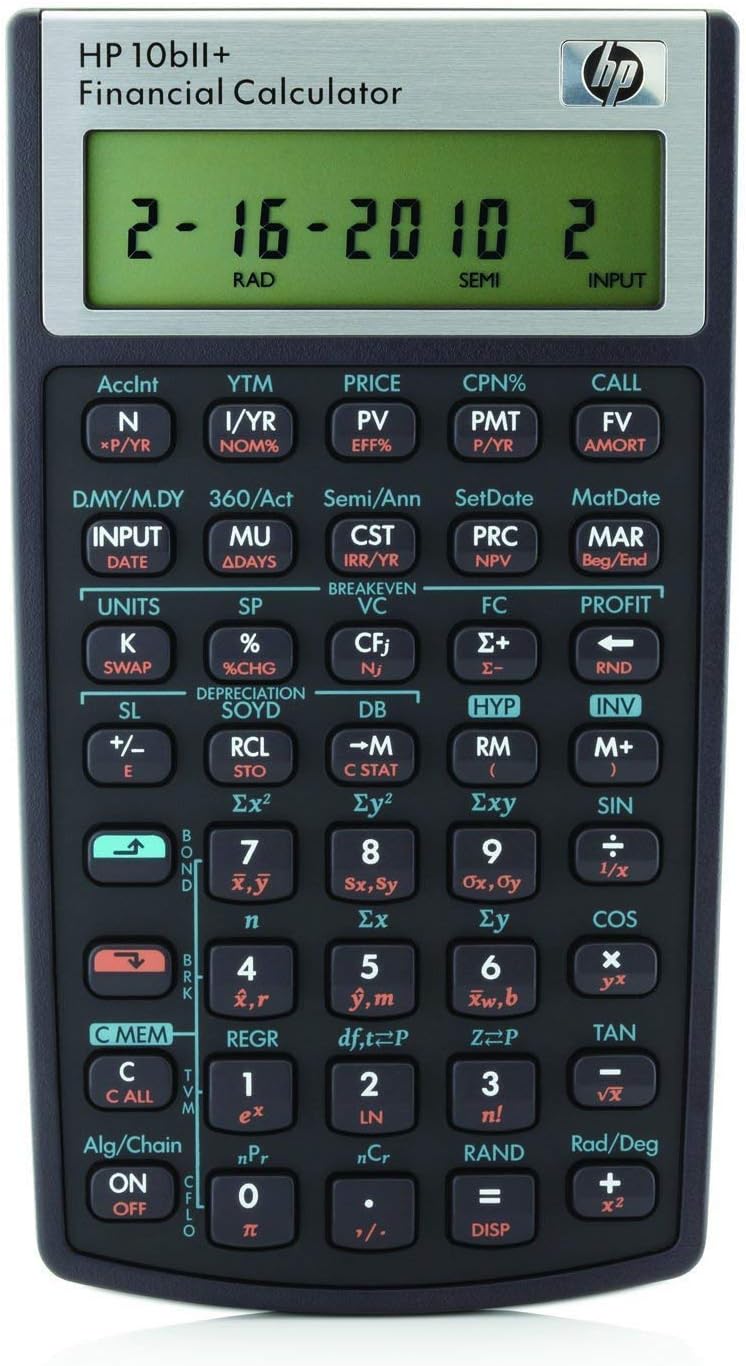 HP NW239AA-2 10bII+ Financial Calculator 2-Pack