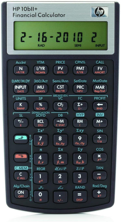 HP NW239AA-2 10bII+ Financial Calculator 2-Pack