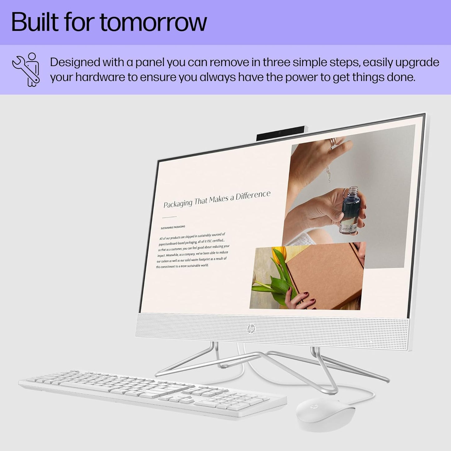 HP A14MHAA#ABA 24" i3 All-in-One Desktop 256GB SSD