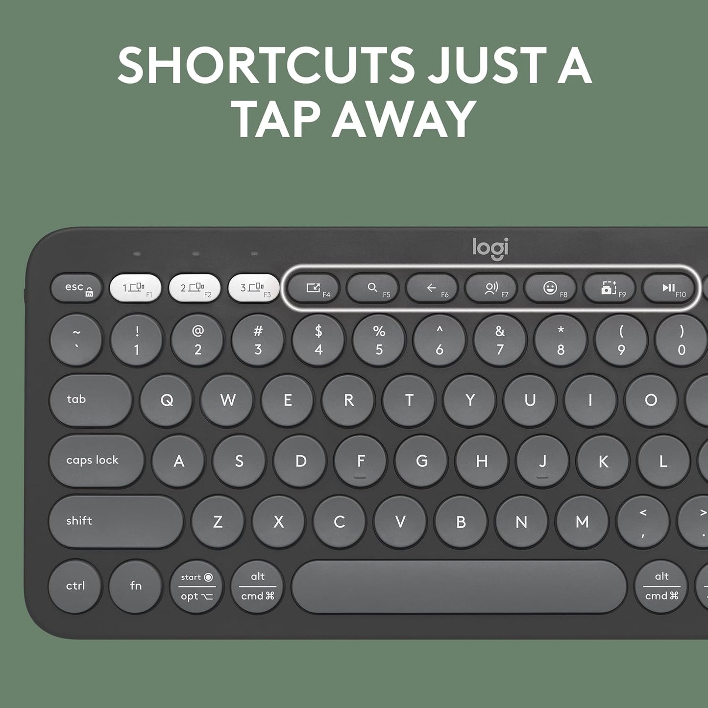 Logitech 920-011775 Pebble Keys 2 K380s Bluetooth Keyboard