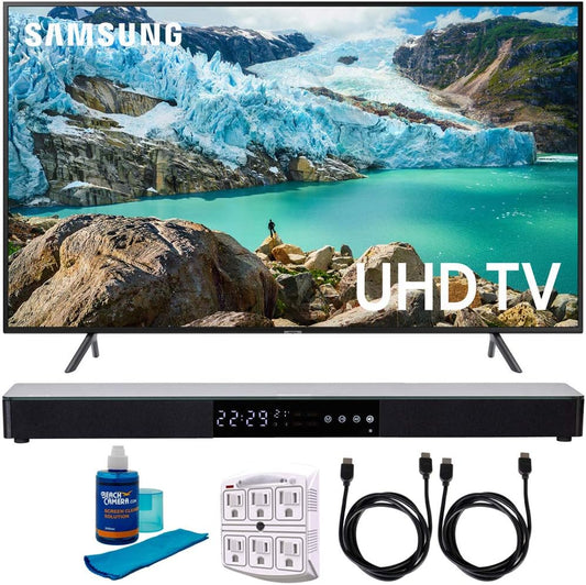Samsung 75" RU7100 4K UHD Smart LED TV Bundle