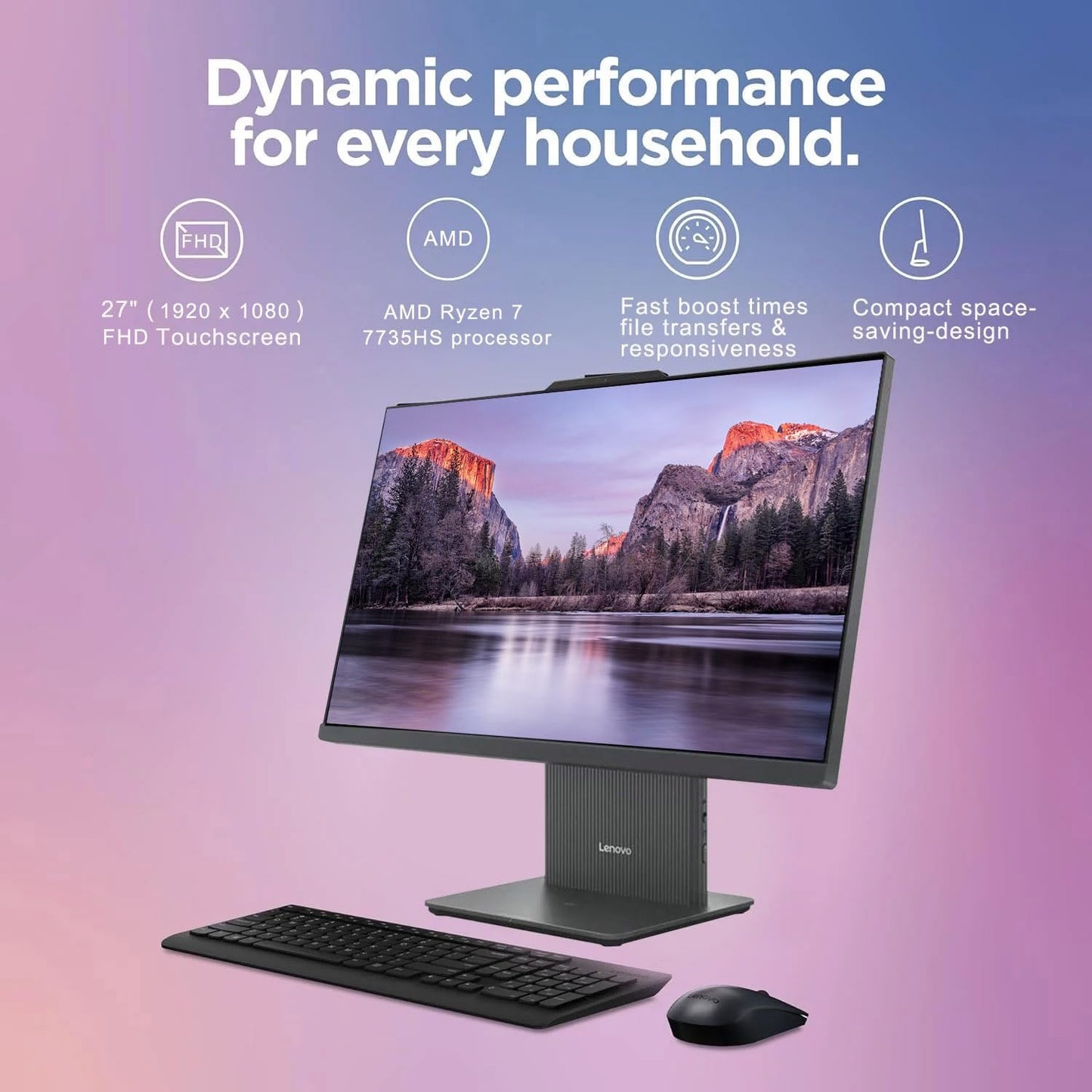 Lenovo ideacentre AIO 27ARR9 Ryzen 7 64GB 2TB SSD Touchscreen