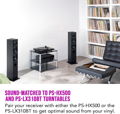 Sony SSCS3 Floorstanding Speaker 2-Pack with Stereo Receiver