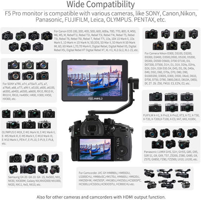 FEELWORLD F5-US 6 Inch 4K HDMI Touch Screen Monitor