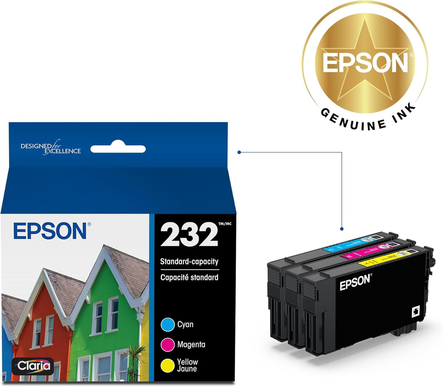 Epson T232520-S 232 Claria Ink Combo Pack