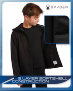 Spyder B SPYDER S SHELL JKT Boys' Fleece-Lined Softshell Jacket