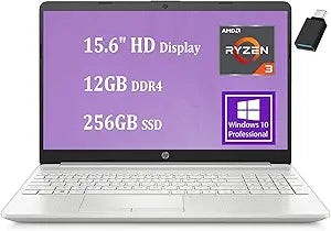 HP 15 Laptop Ryzen 3 12GB RAM 256GB SSD Win 10 Pro — main product image