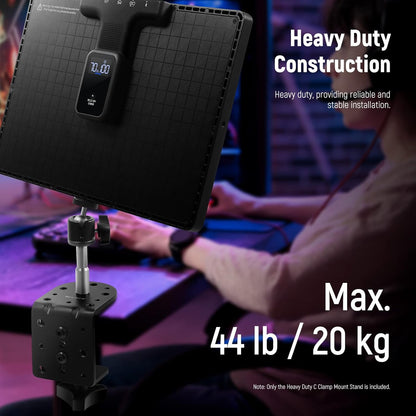 Neewer 10102449 2-Pack Heavy Duty C Clamp Mount