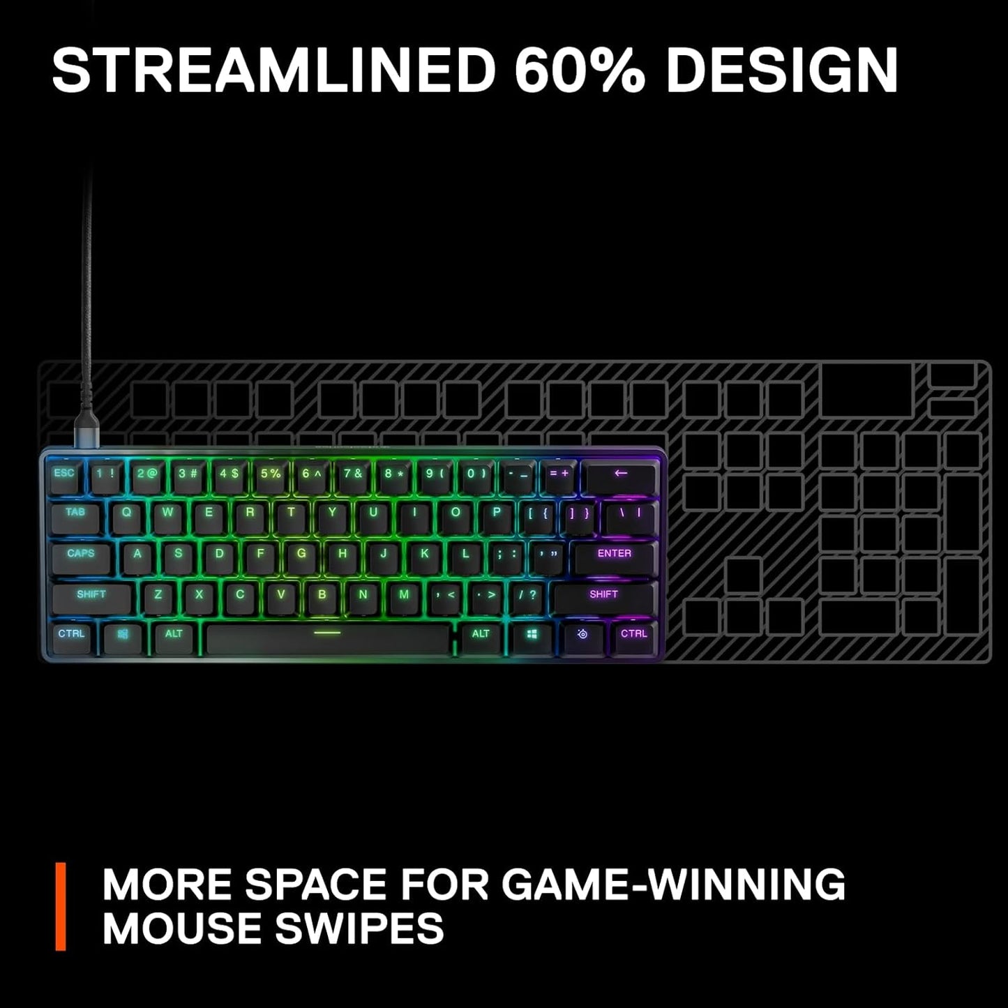 SteelSeries 64837 Apex 9 Mini Optical Keyboard