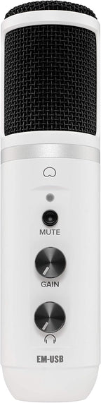 Mackie EM-USB-LTD-WHT Limited Edition White USB Microphone