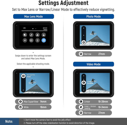 Neewer Hero 12, Hero 11, Hero 10, Hero 9 1.2X Anamorphic Lens