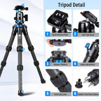Sirui AM-223+B-00K Carbon Fiber Travel Tripod Ballhead Mini