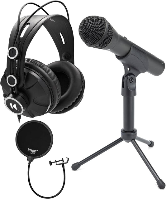 Samson Q2U USB Dynamic Microphone Podcasting Bundle