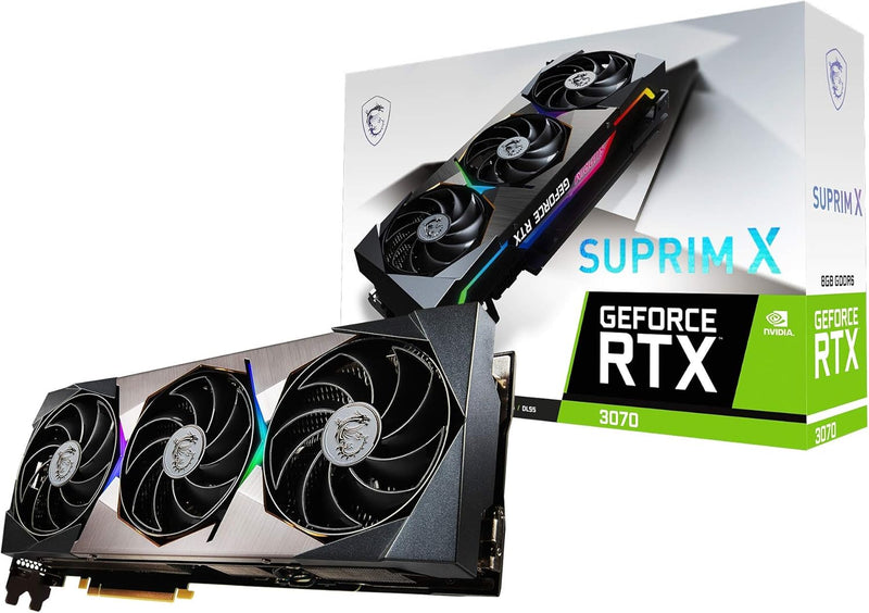 MSI RTX 3070 Suprim X 8G LHR Gaming Graphics Card — main product image
